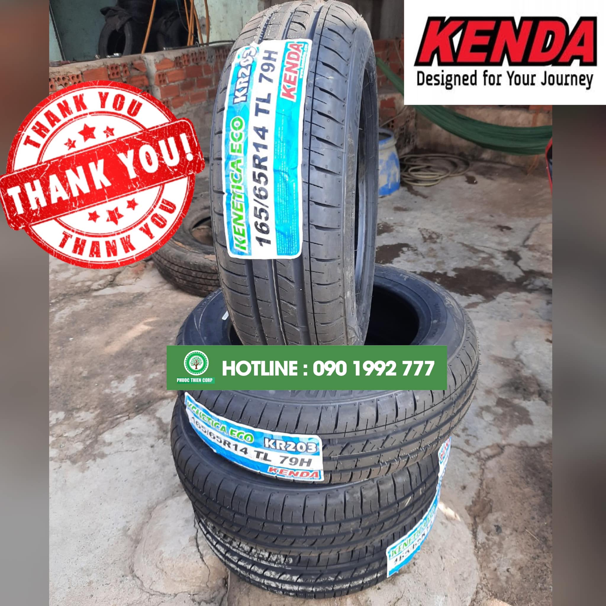 Gợi ý : Thay lốp KENDA (Hàng xuất khẩu) cho xe Hyundai Getz.