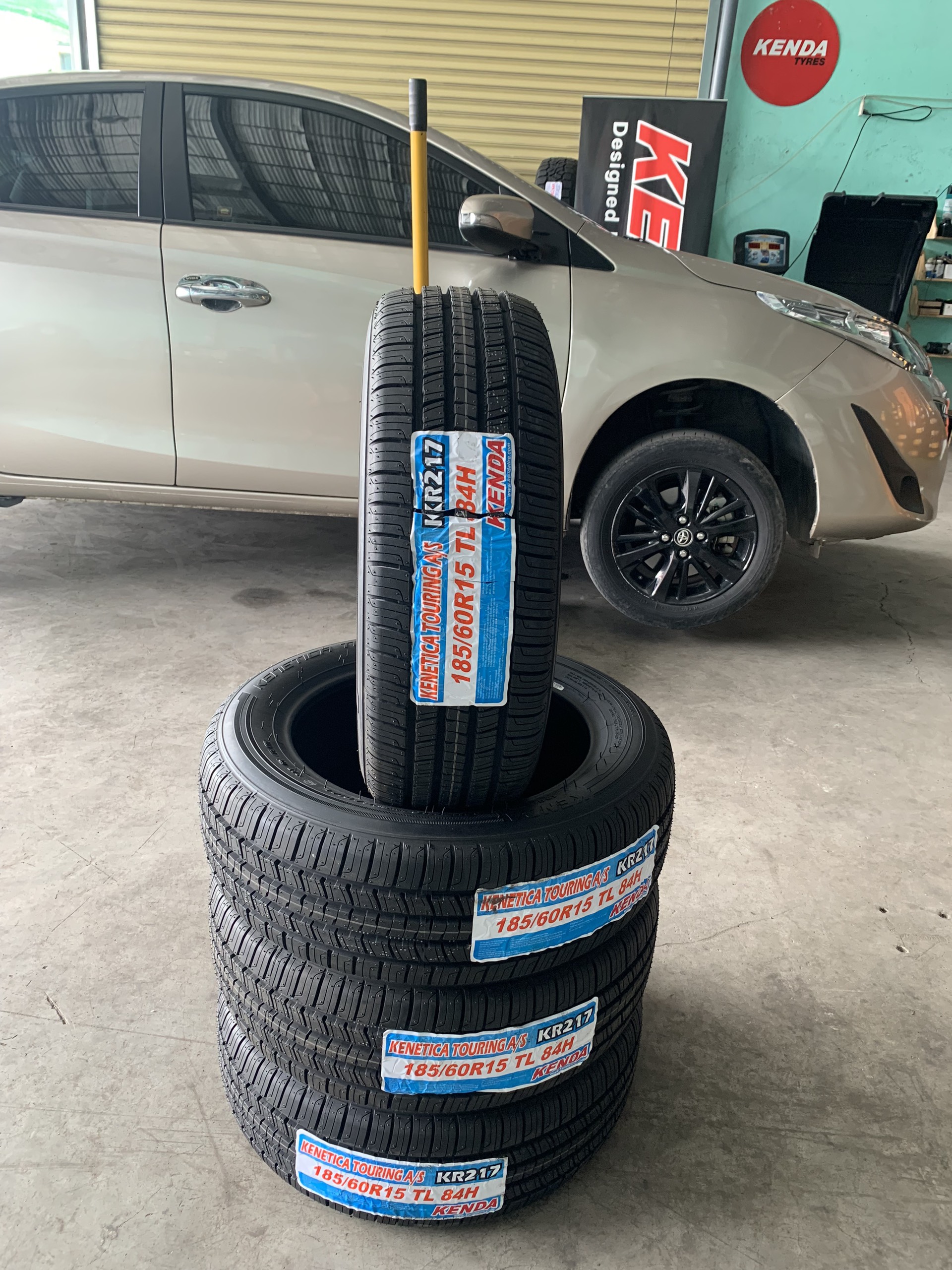 Review : Thay lốp 185/60R15 Kenda KR217 cho Toyota Vios