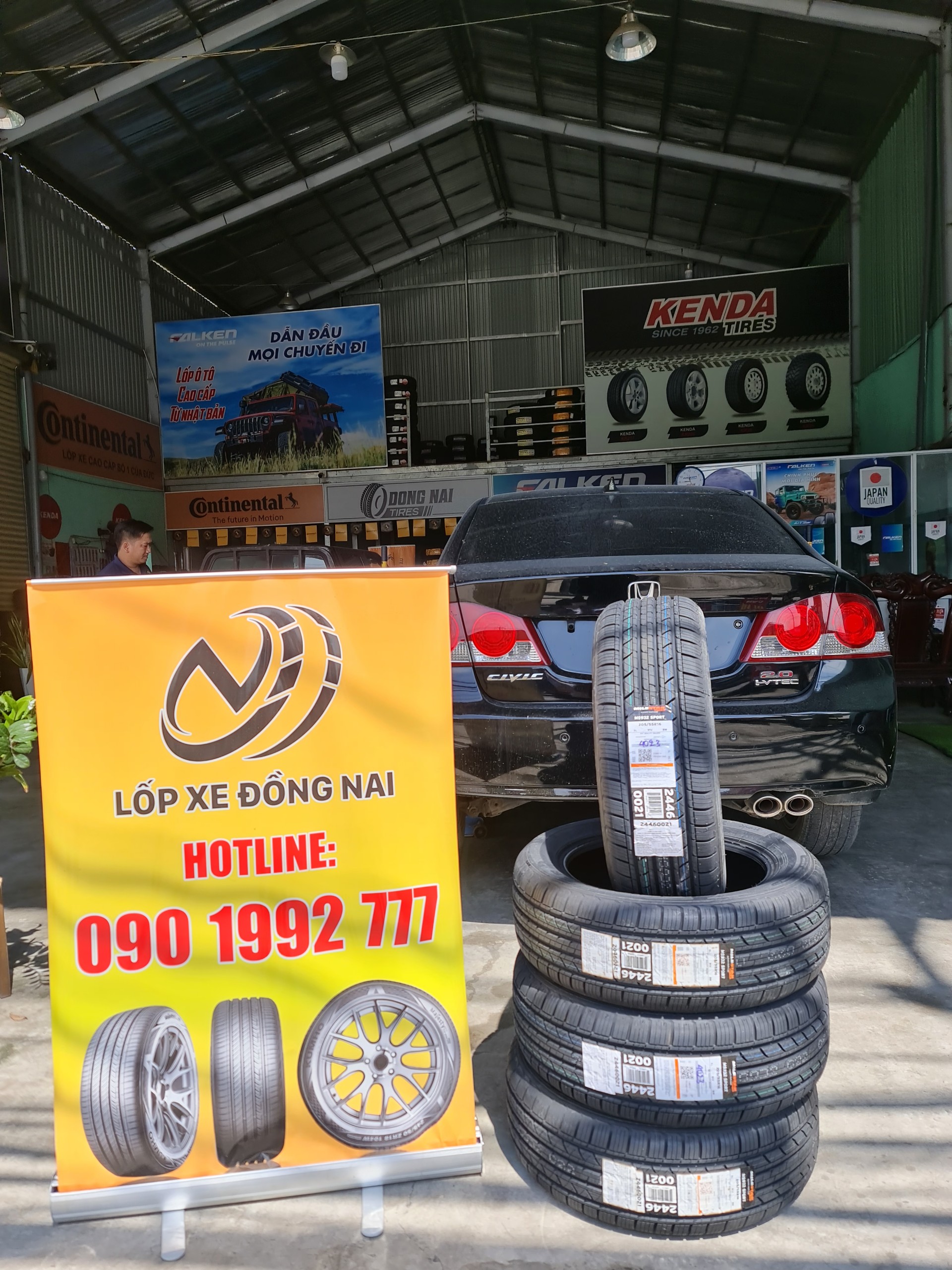 Review : Honda Civic thay lốp 205/55R16 Milerstar MS932 Sport