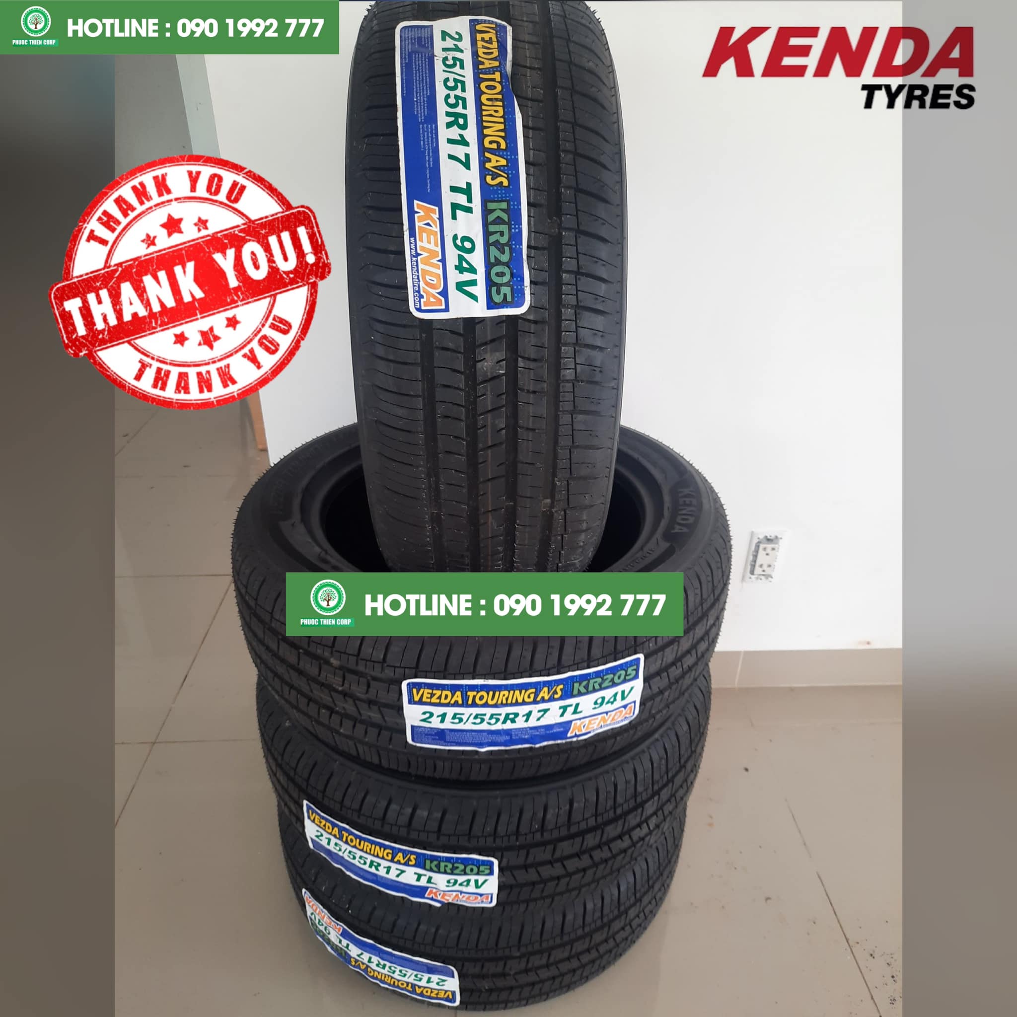 Gợi ý : Thay lốp 215/55R17 KENDA cho xe Honda HRV