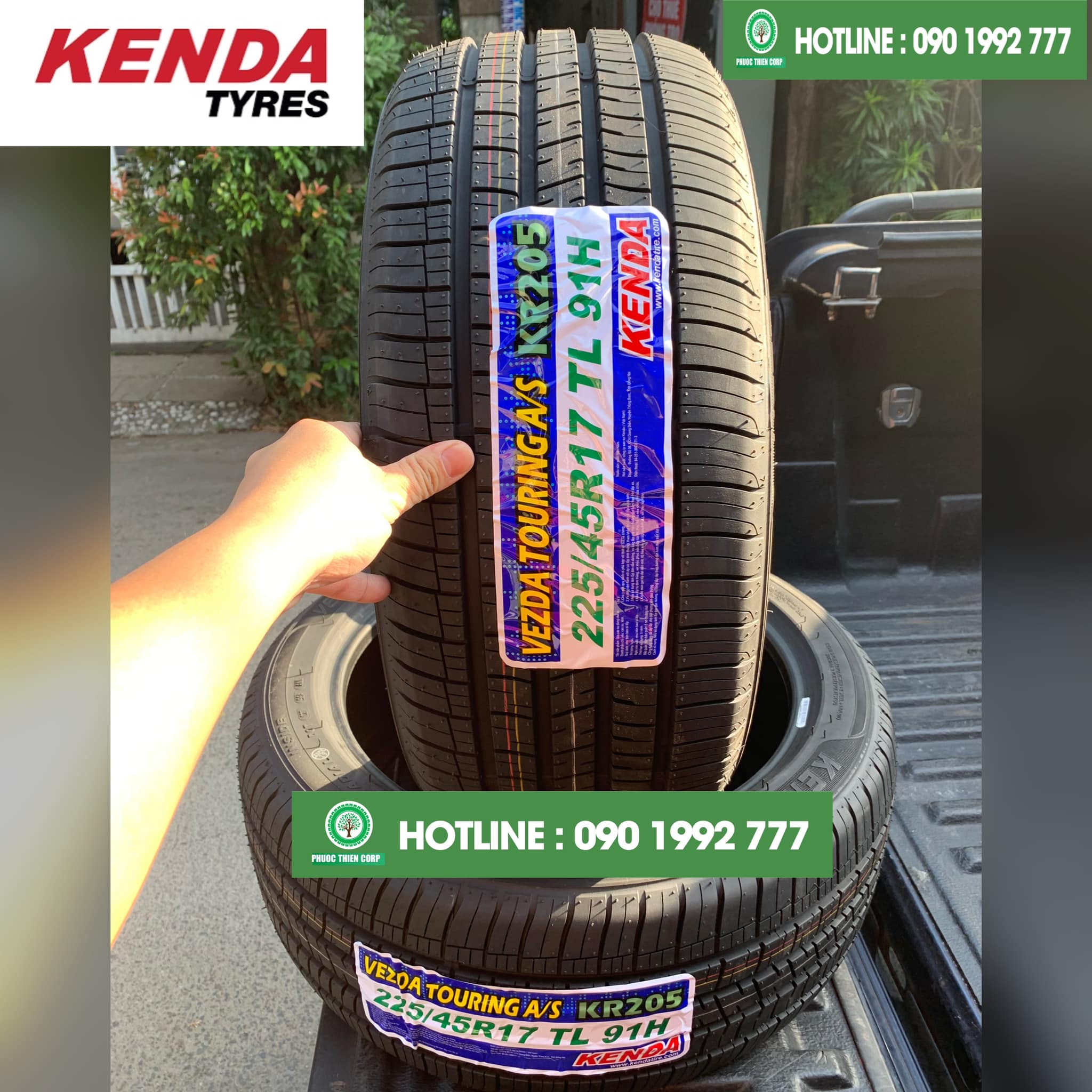 Gợi ý : Thay lốp KENDA (hàng xuất khẩu) cho xe Hyundai Elantra.