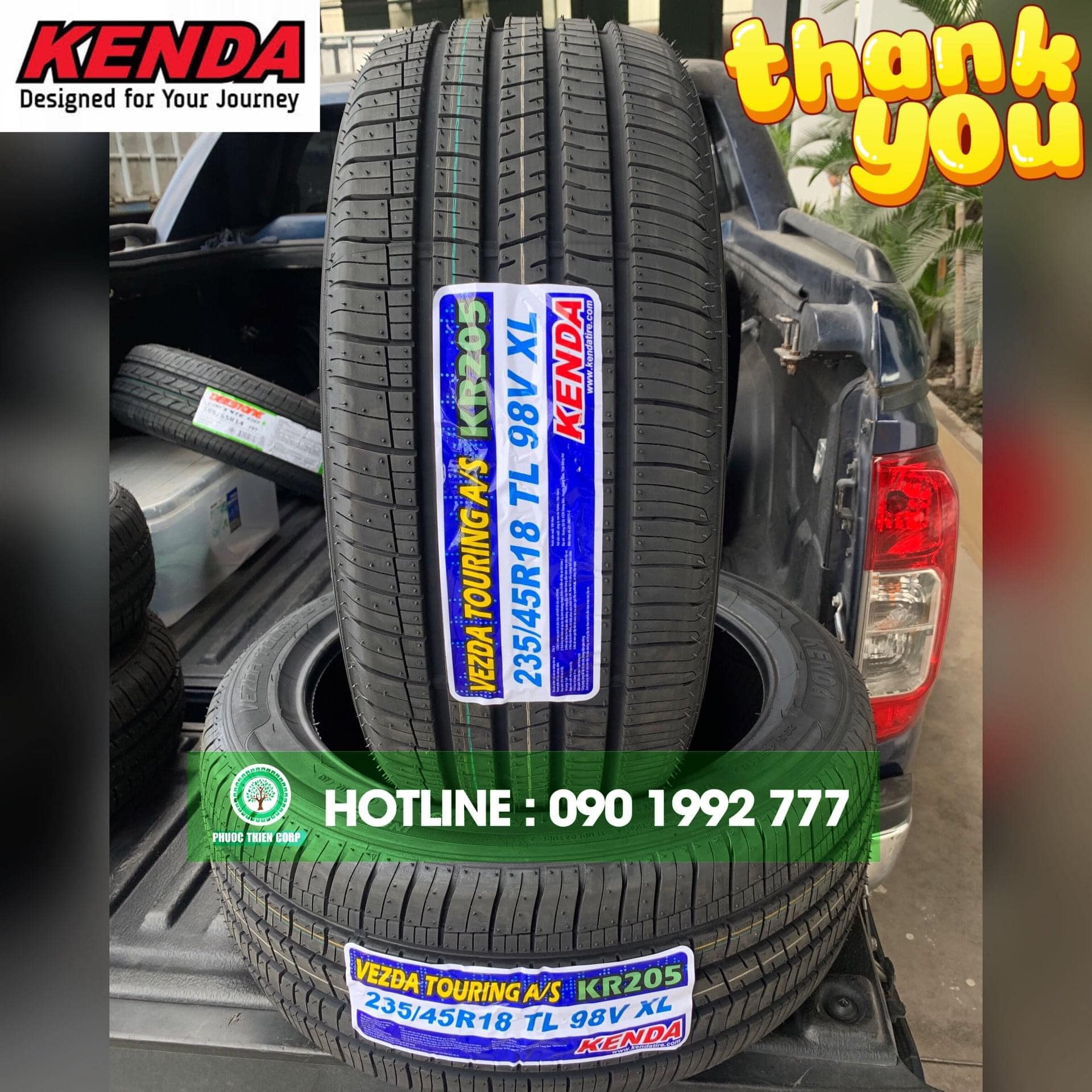 Gợi ý : Thay lốp KENDA (Hàng xuất Mỹ) cho xe Hyundai Sonata