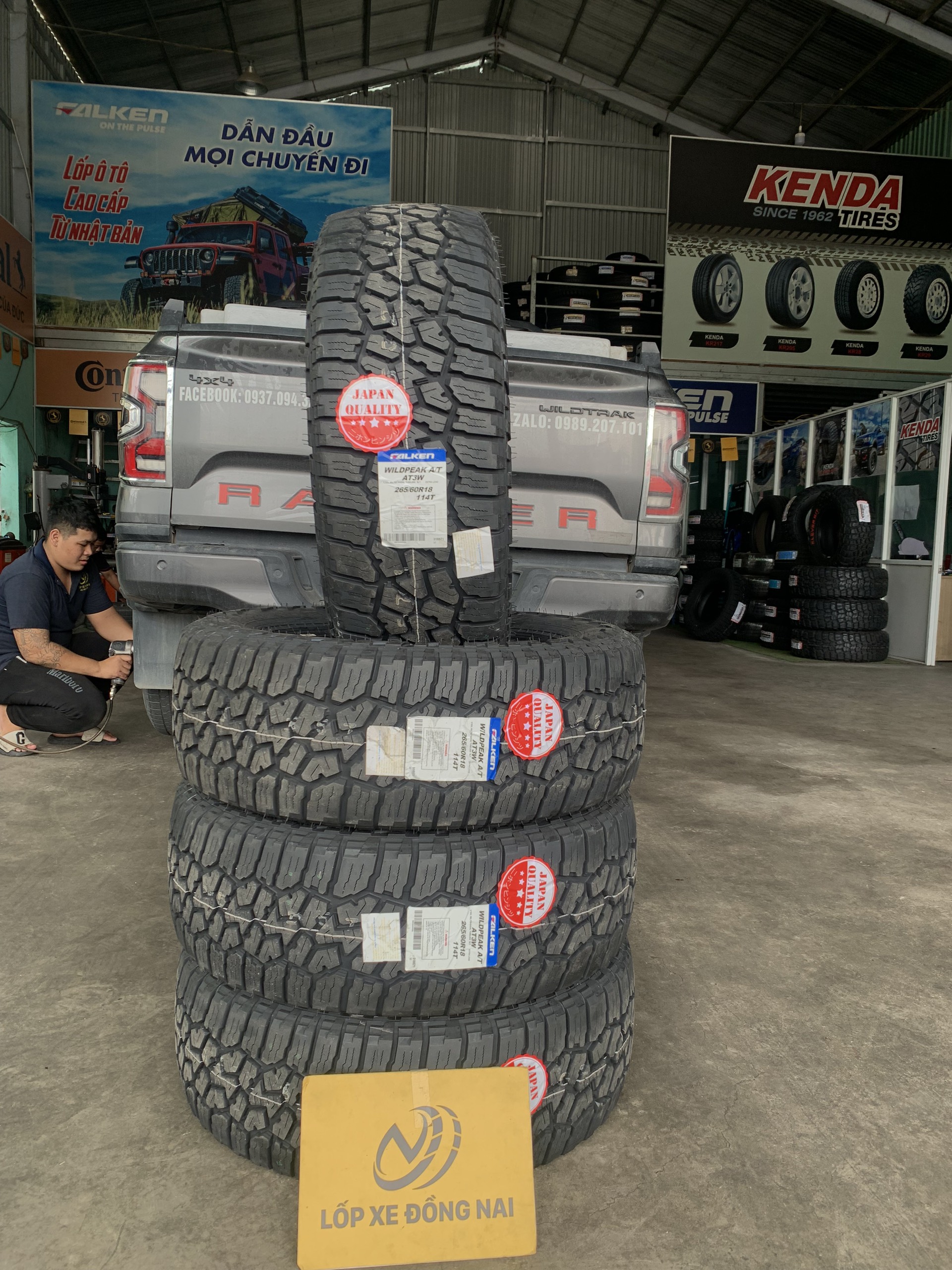 REVIEW : Ford Wildtrak thay lốp offroad 265/60R18 Falken Wildpeak AT3W