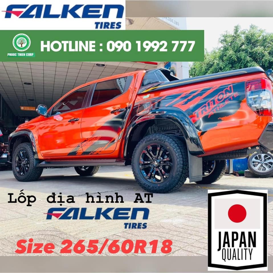 REVIEW : Độ lốp offroad 265/60R18 Falken AT3W Nhật Bản cho xe bán tải Mitsubishi Triton