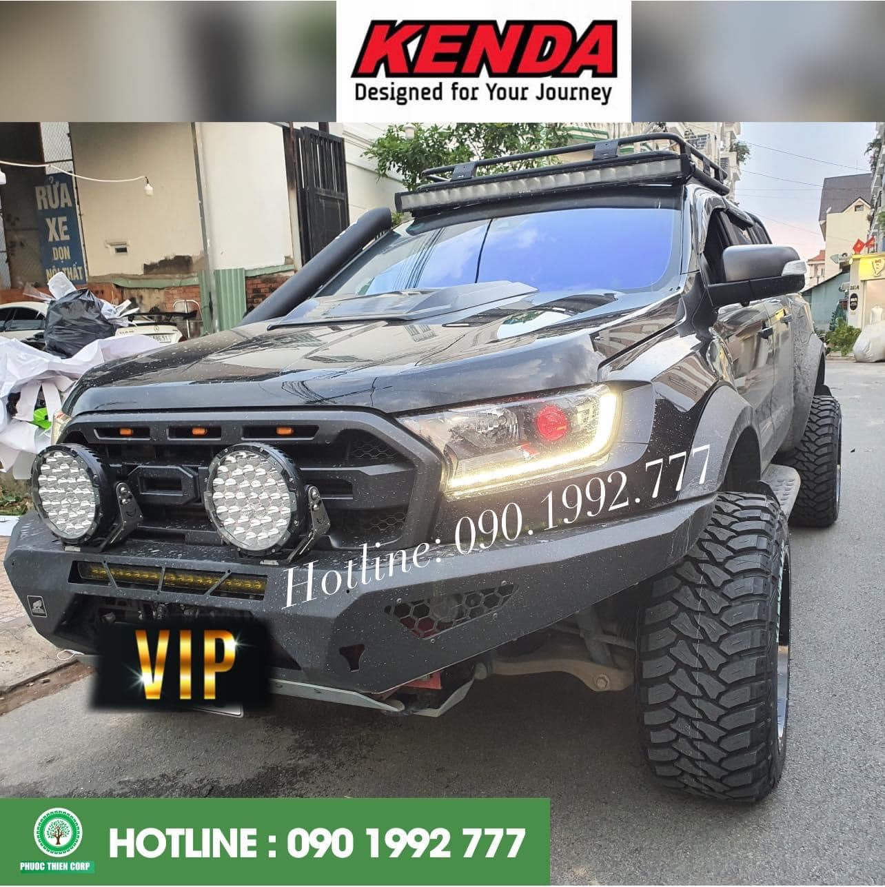 REVIEW : Độ lốp 33x12.50R20 Kenda Klever KR29 (Gai MT) cho bán tải Ford Raptor