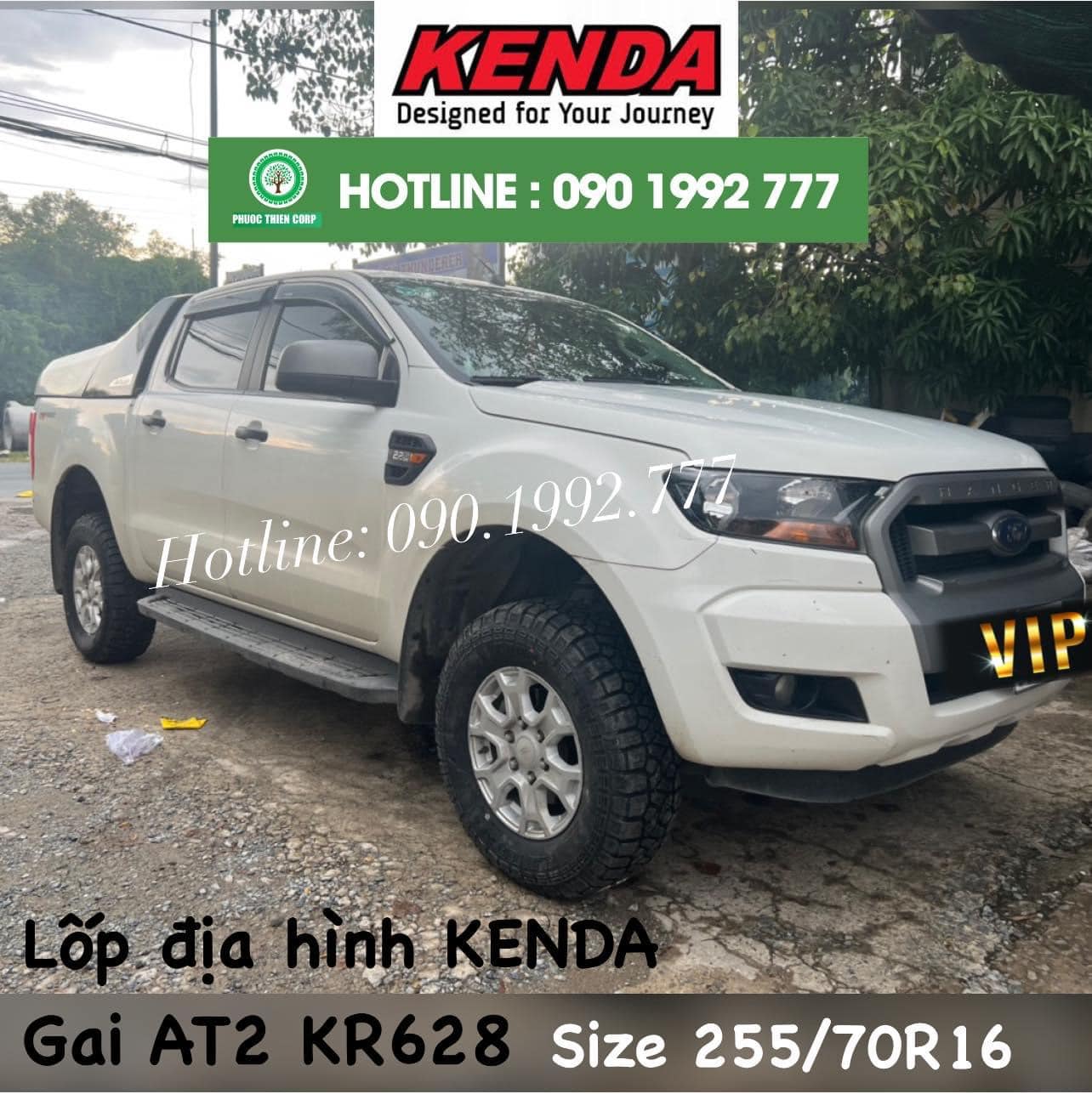 REVIEW : Độ lốp 255/70R16 Kenda Klever KR628 (AT2) cho xe Ford Ranger