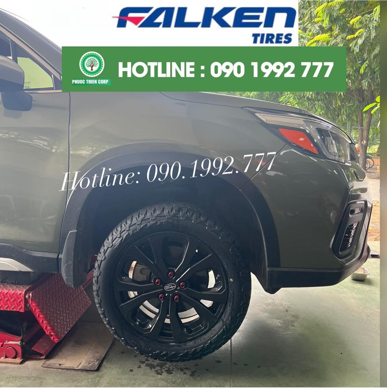 Review : Độ lốp địa hình 225/55R18 Falken AT Trail Nhật Bản cho xe Subaru Forester