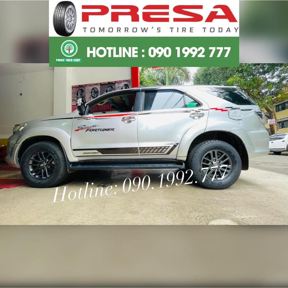 Review : Toyota Fortuner thay lốp 265/65R17 Presa PJ88 (Thái Lan)