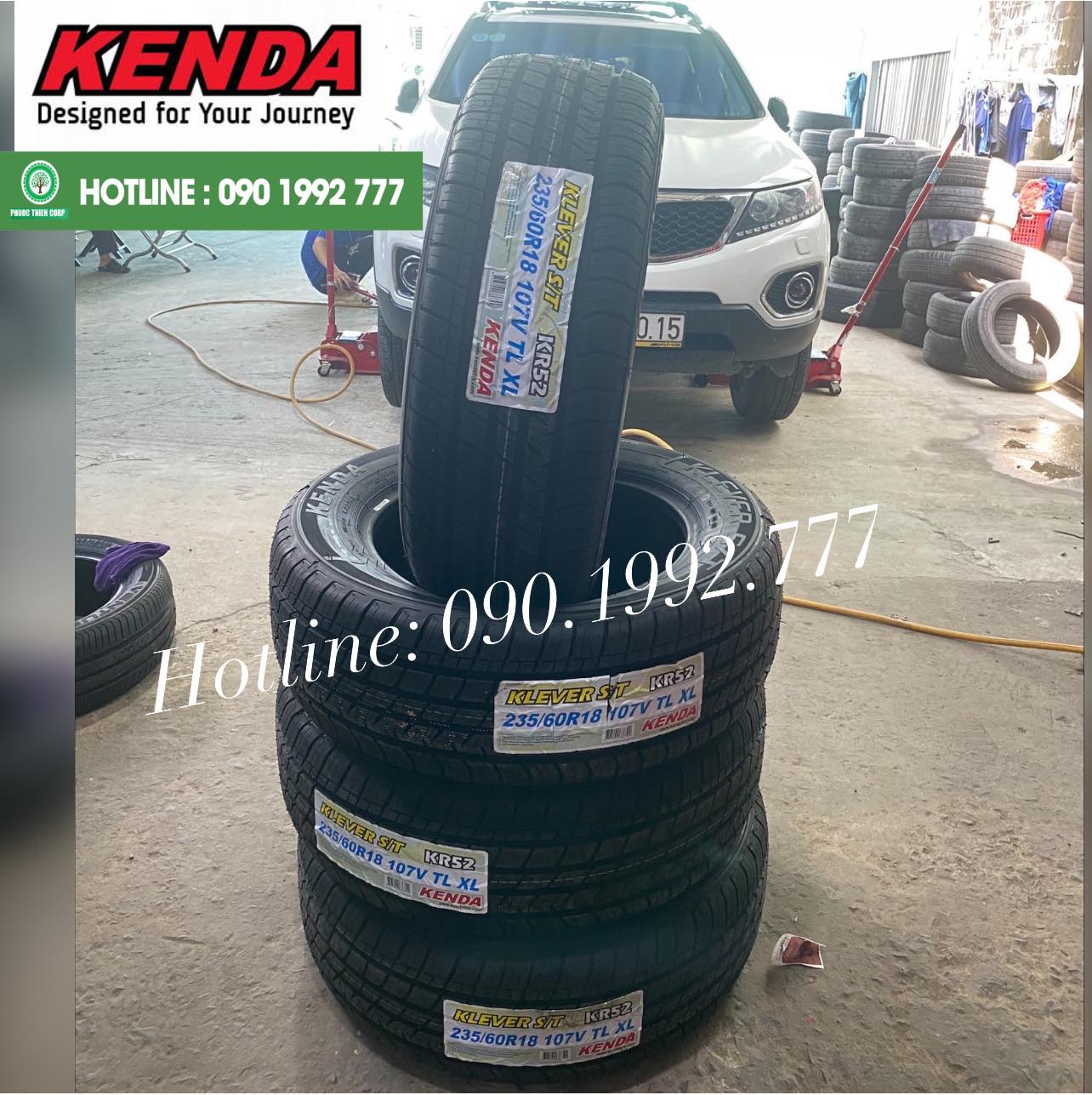 Review : Kia Sorento thay lốp 235/60R18 Kenda KR52 (hàng xuất khẩu USA chính hãng).