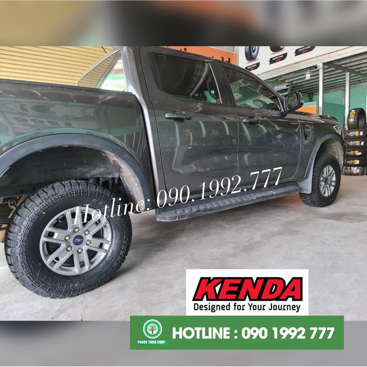 REVIEW : Độ lốp offroad 255/70R16 Kenda KR628 (gai AT2) cho Ford Ranger XLS 2023