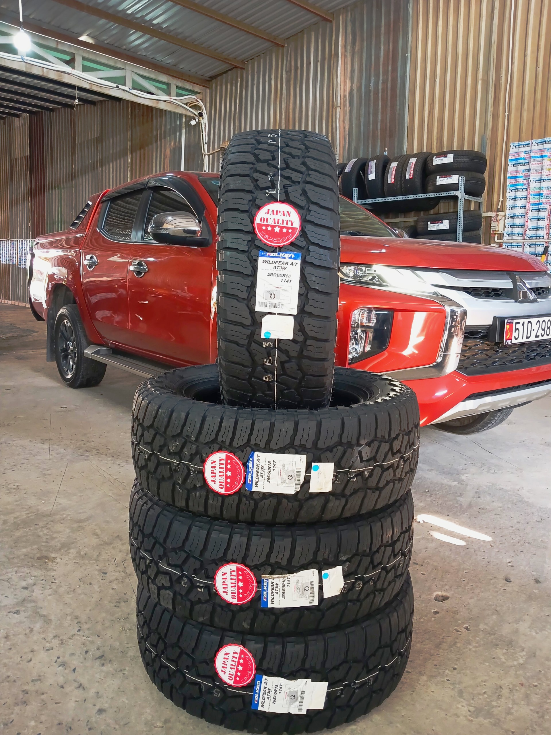 Review : Mitsubishi Triton độ lốp địa hình 265/60R18 Falken Wildpeak AT3W