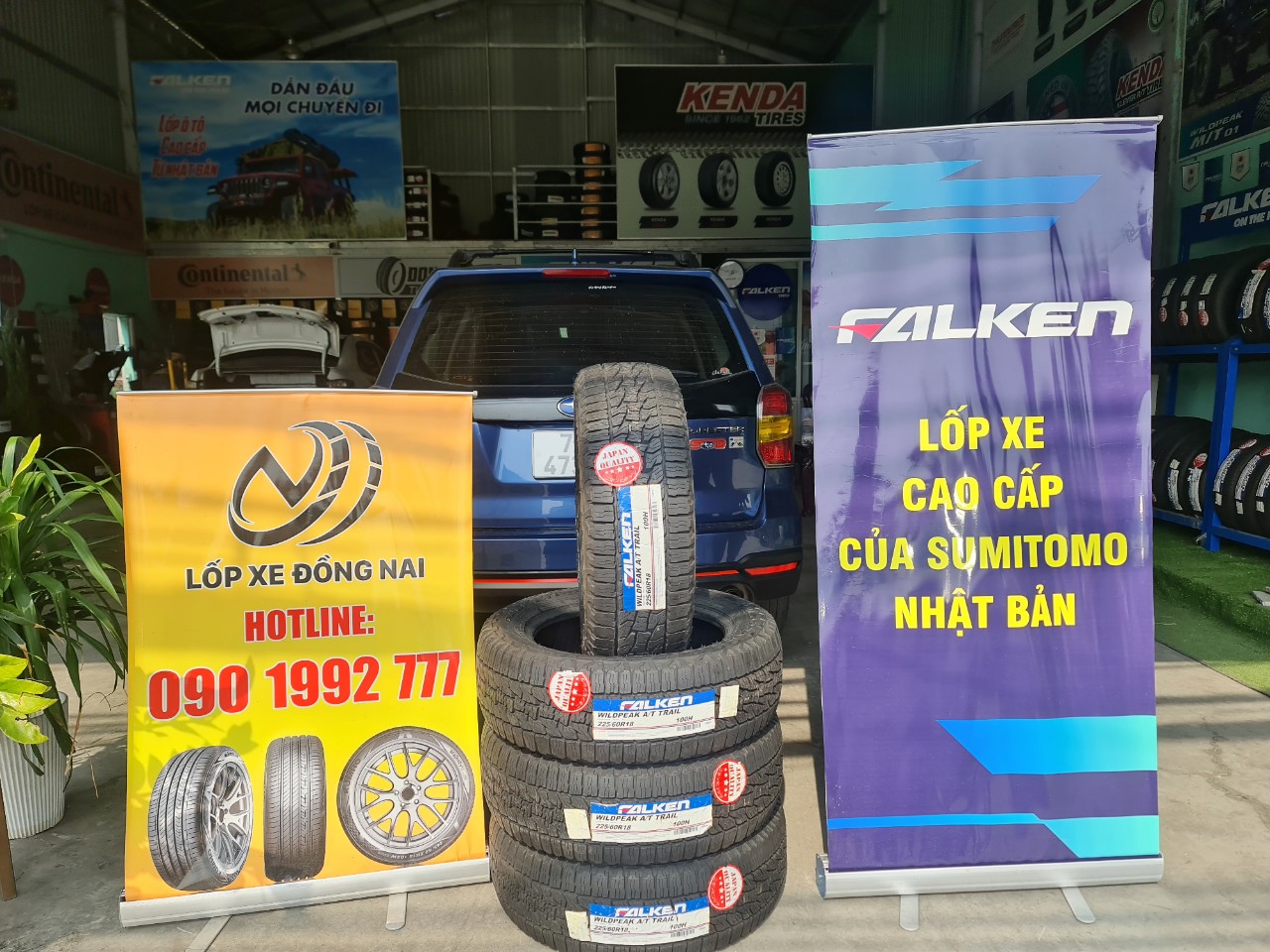 Xe Subaru Forester thay lốp địa hình 225/60R18 Falken Wildpeak AT Trail