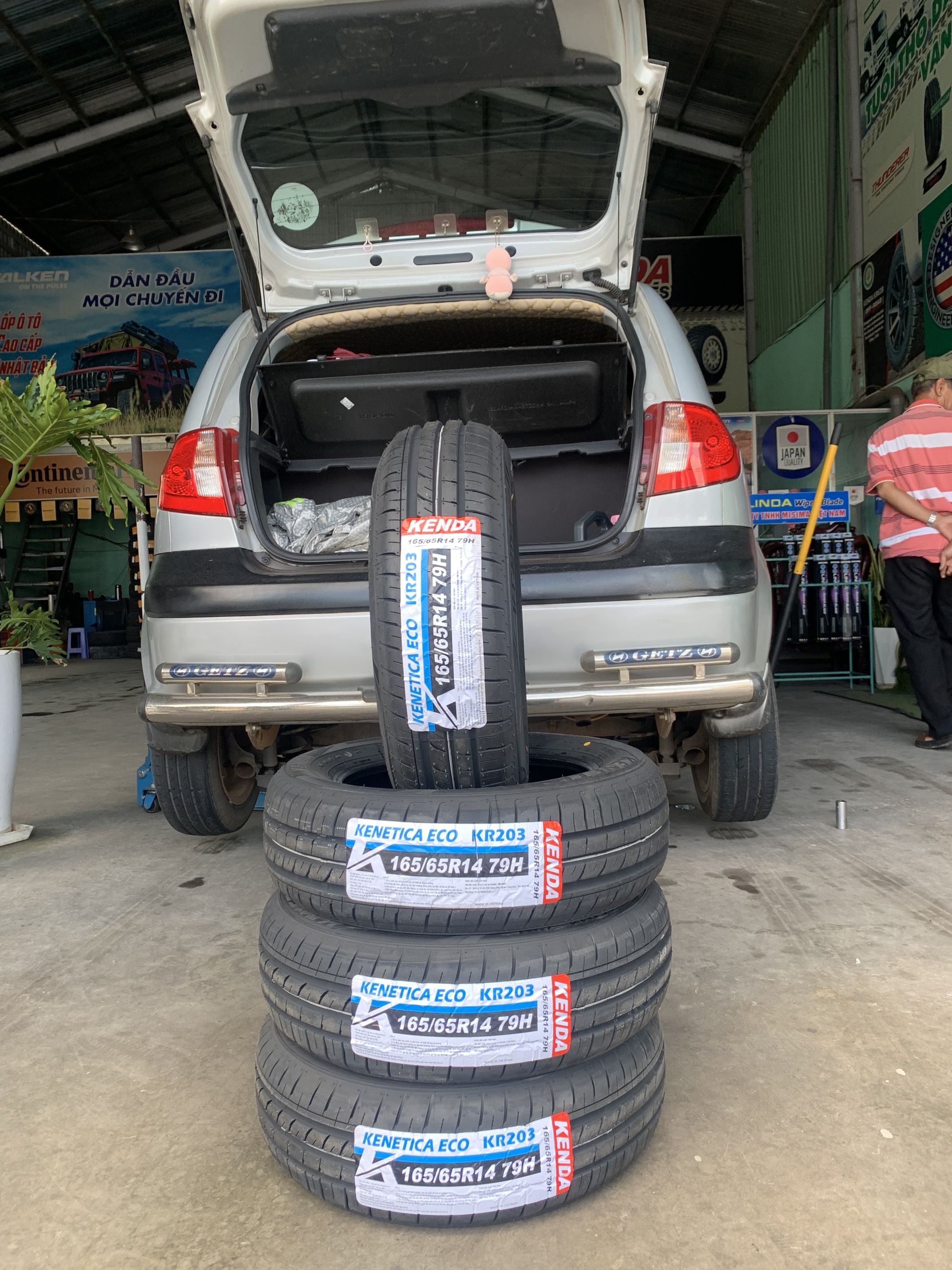 REVIEW : Xe Hyundai i10 thay lốp 165/65R14 Kenda KR203