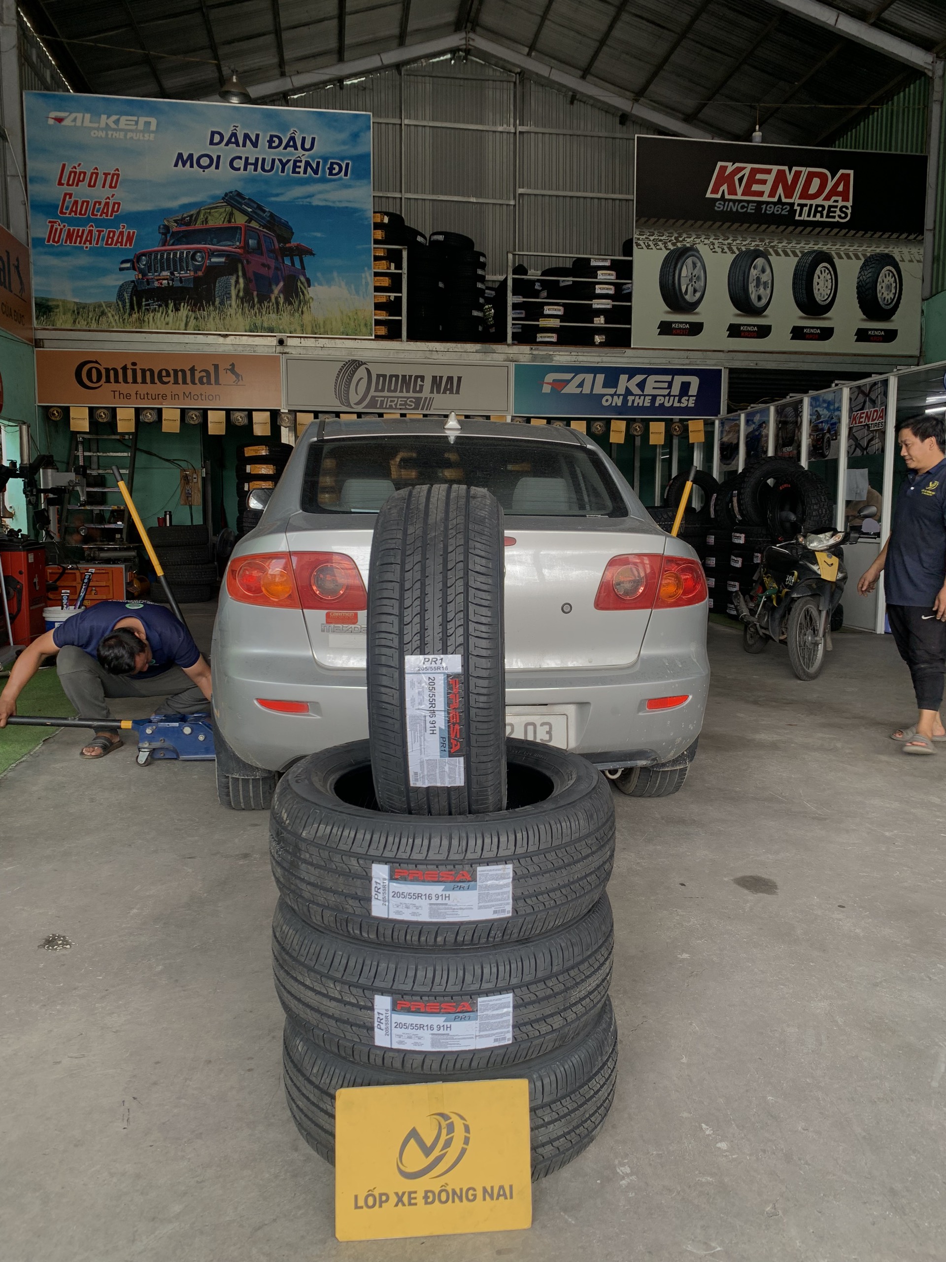 REVIEW : Xe Mazda 3 thay lốp 205/55R16 Presa PR1 Thái Lan