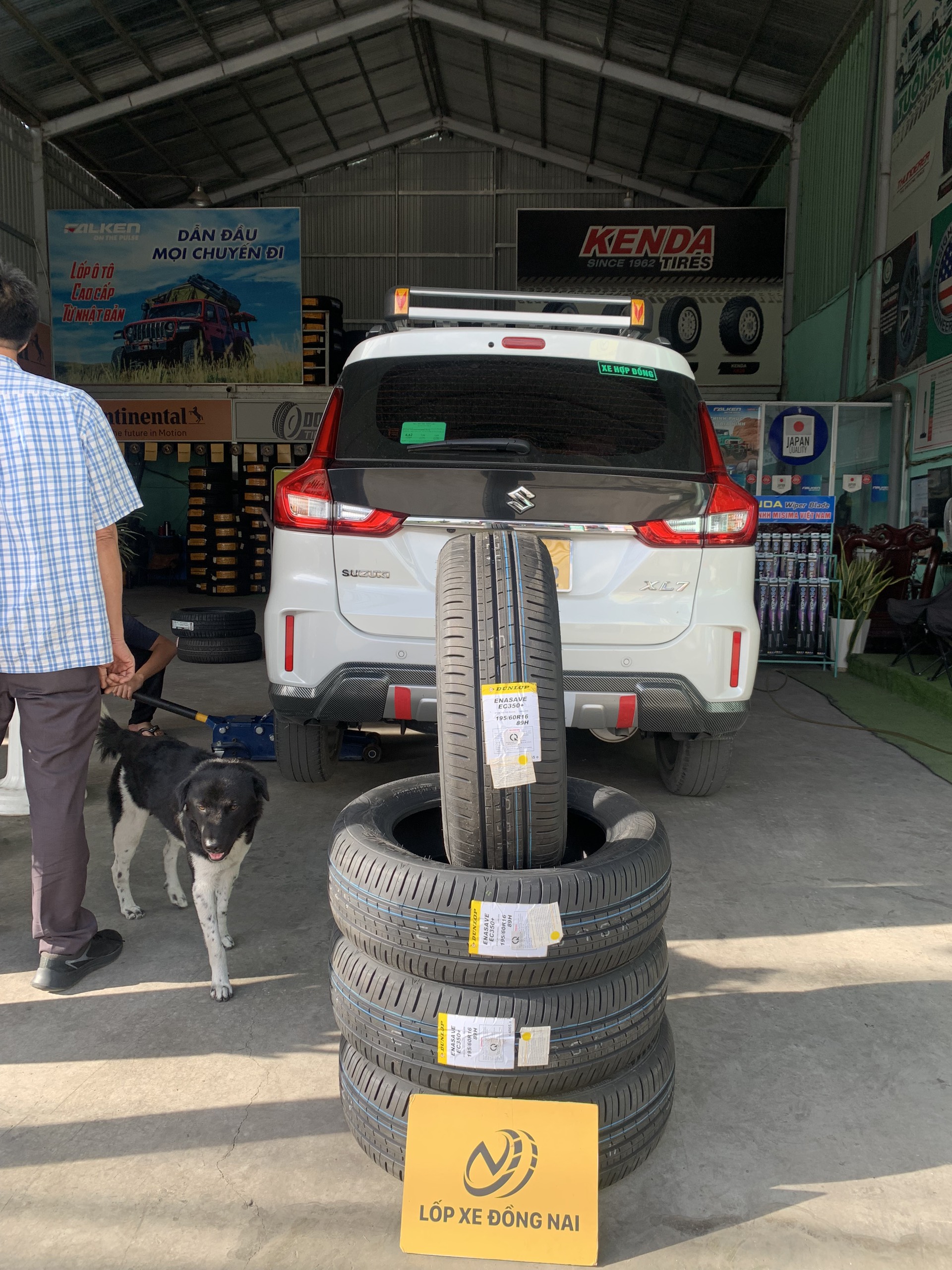 REVIEW : Suzuki XL7 thay lốp 195/60R16 Dunlop Enasave EC350+